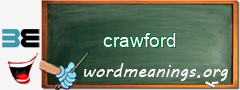 WordMeaning blackboard for crawford